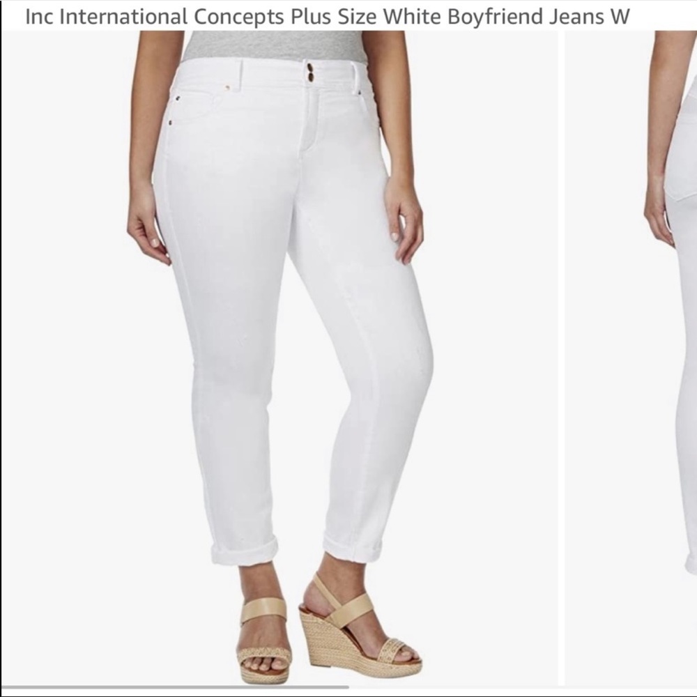 White jeans size 24W